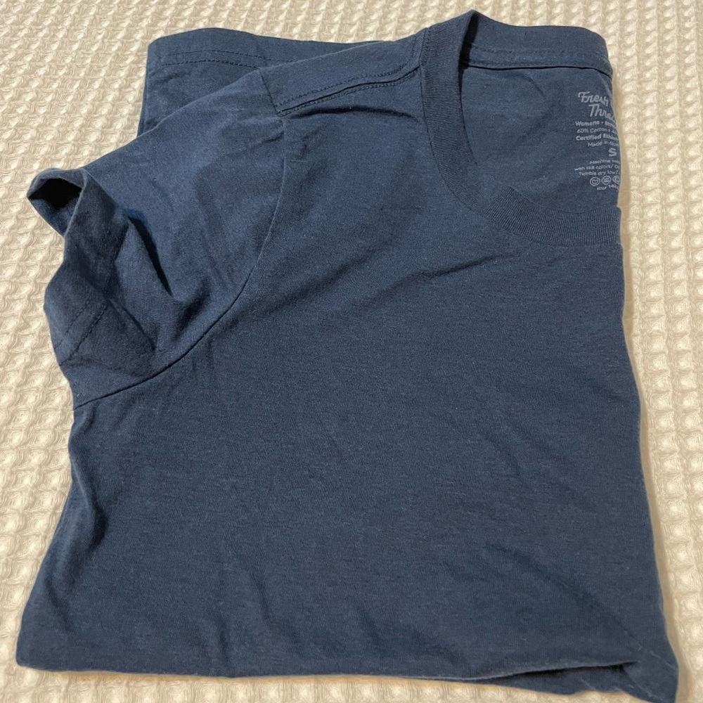 Fresh Clean Threads - Women’s Navy Crewneck Tee